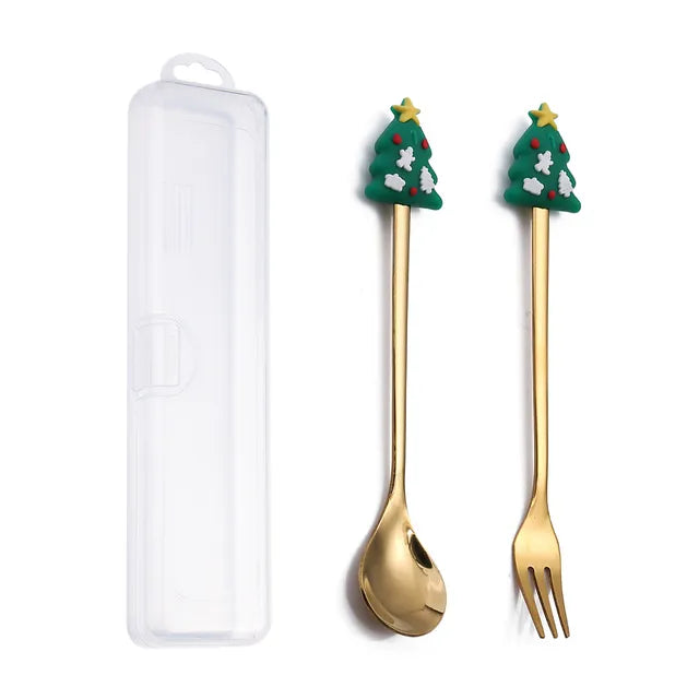 Delightful Christmas Cutlery Set: Perfect for Festive Holiday Gatherings