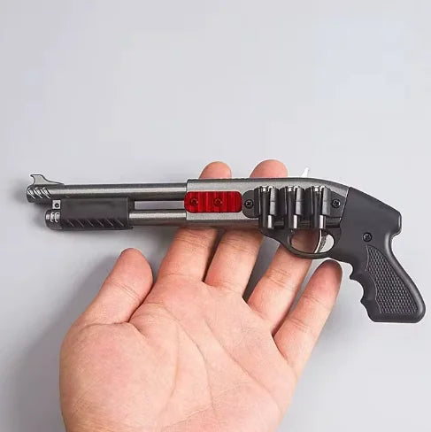 Alloy Rubber Band Toy Gun - Durable and Fun for Outdoor Playtime