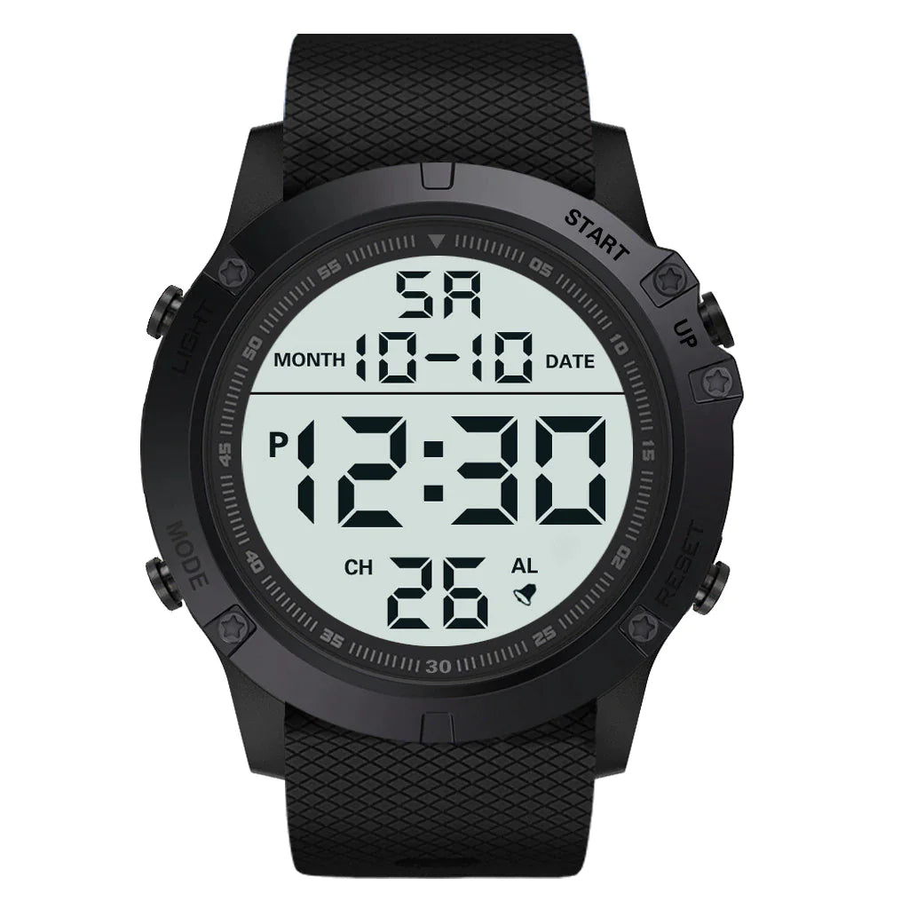 Waterproof Digital Sports Watch Military Tactical LED Backlight Wristwatch