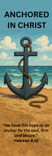 Anchored in Christ Scripture Bookmark – Hebrews 6:19