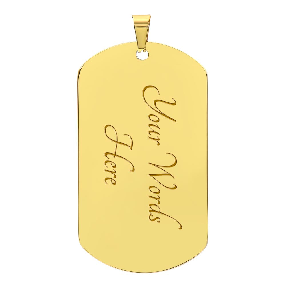 I Have Bad News/Good News Dog Tag