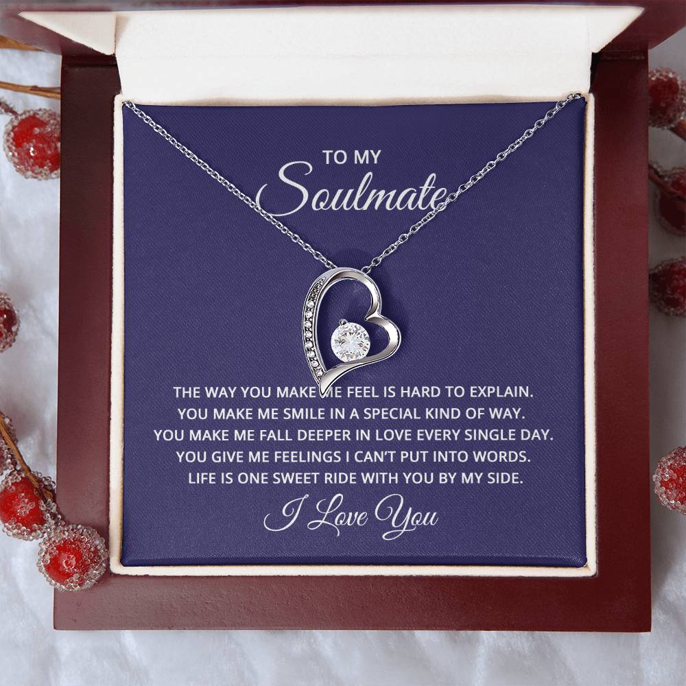 To My Soulmate Forever Love Necklace