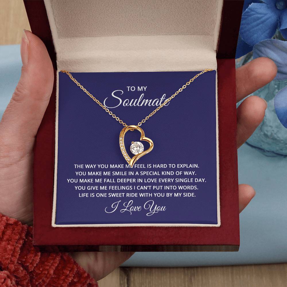 To My Soulmate Forever Love Necklace