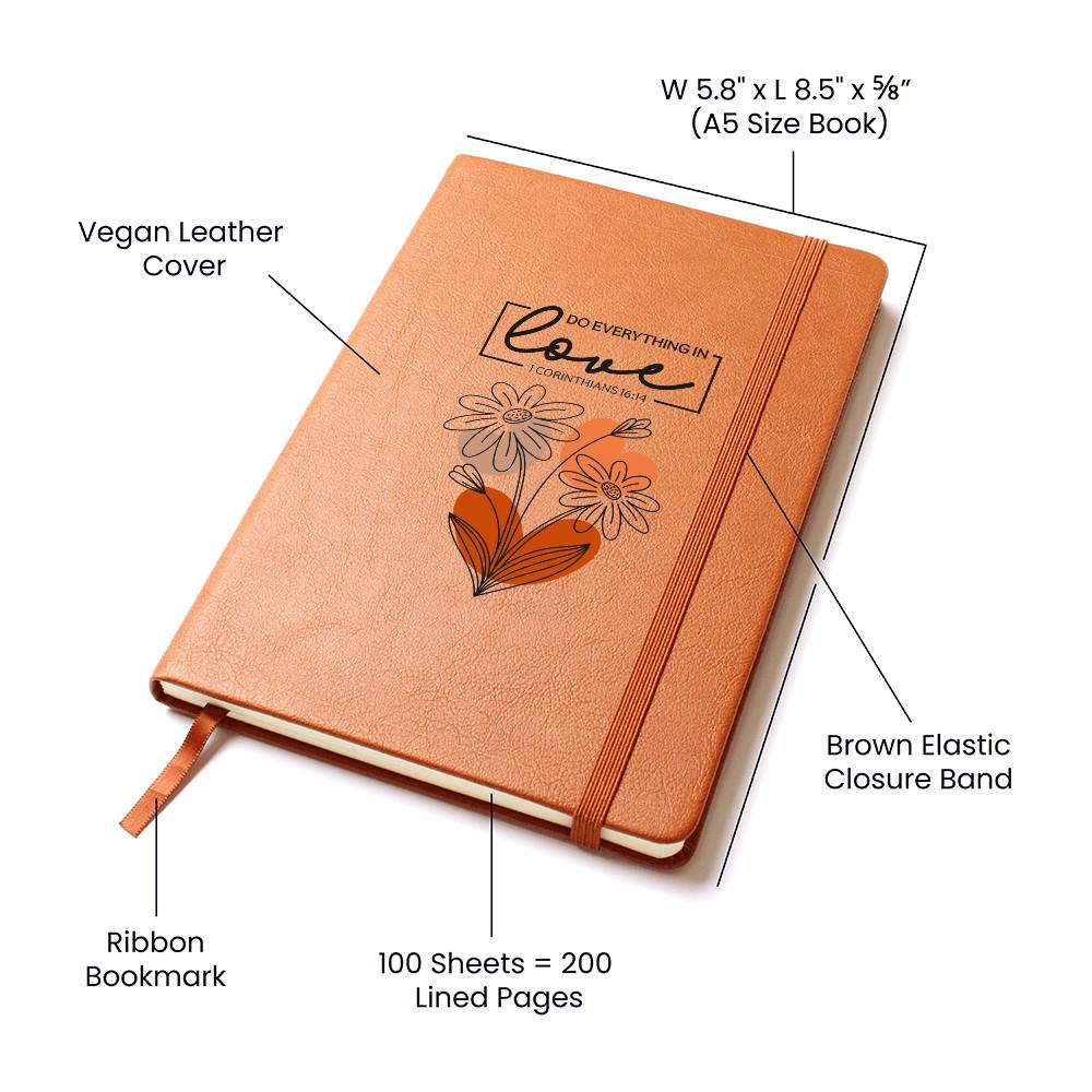 Do Everything in Love (Orange) Journal