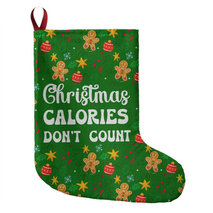 Festive Stocking: Christmas Calories Don't Count Fun Design