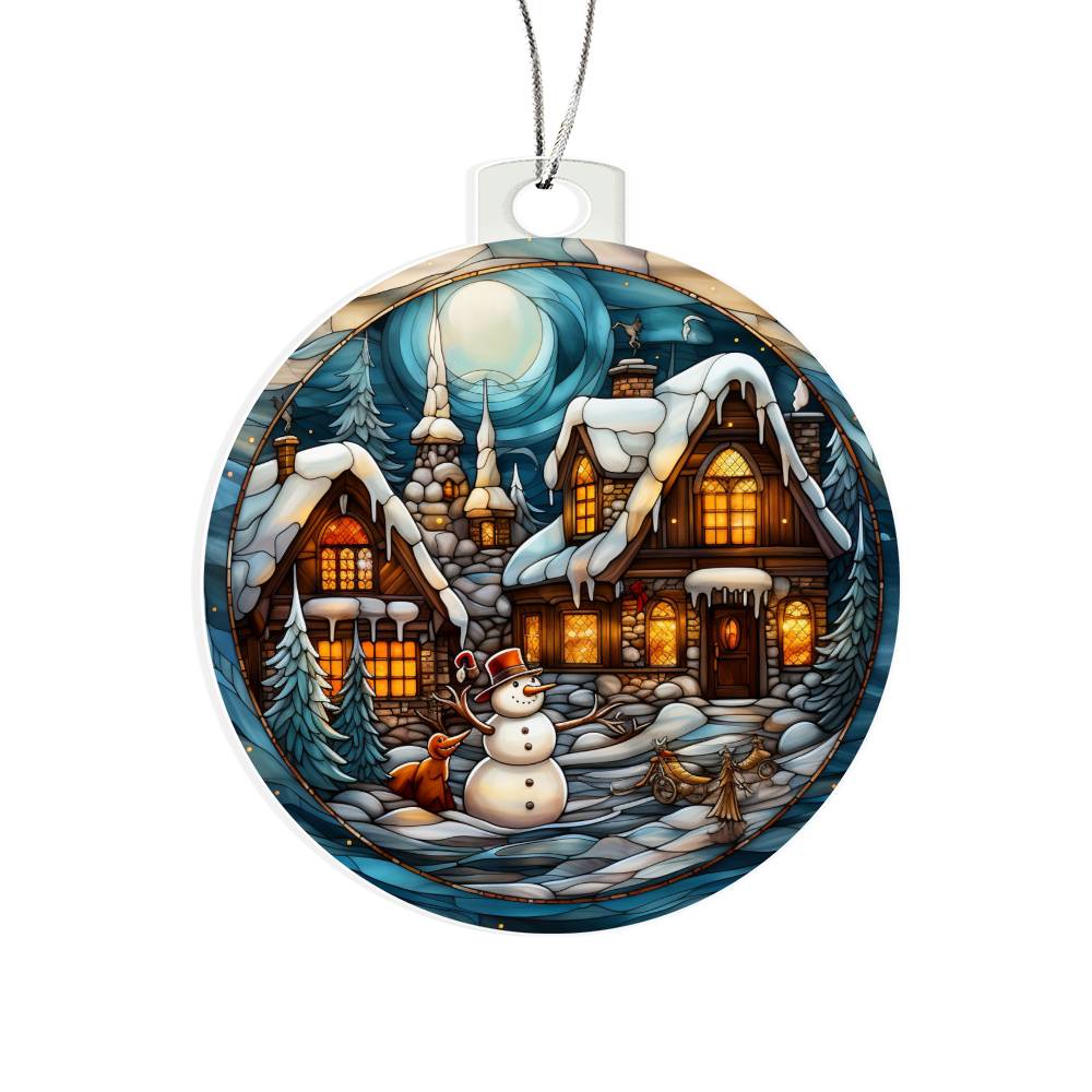 Winter Wonderland Glow: Enchanted Holiday Ornament