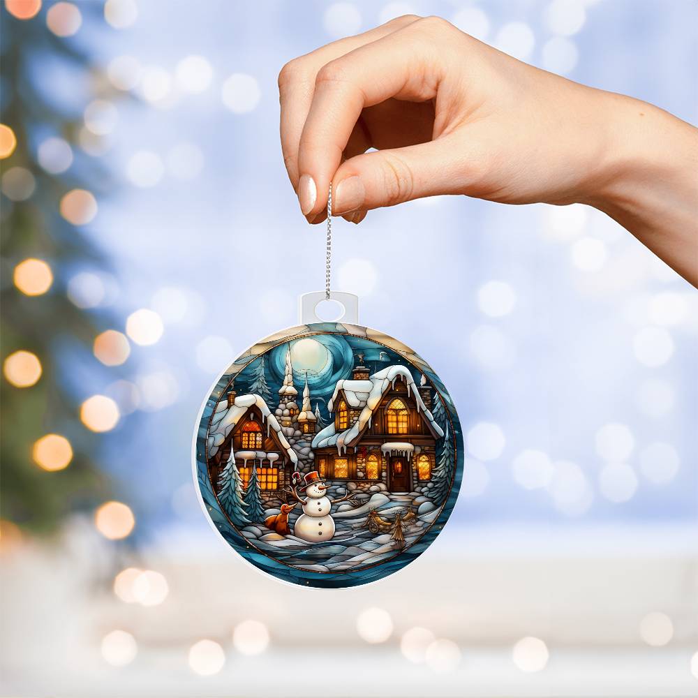 Winter Wonderland Glow: Enchanted Holiday Ornament