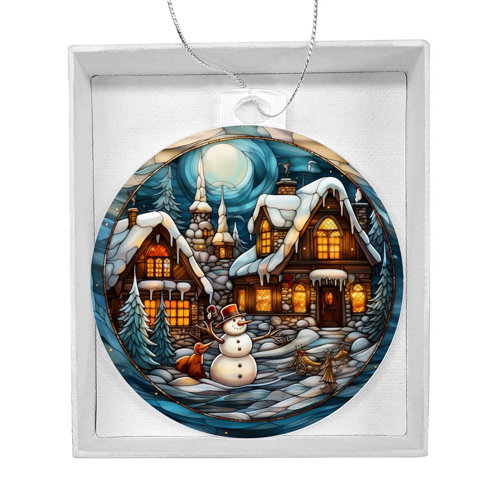 Winter Wonderland Glow: Enchanted Holiday Ornament