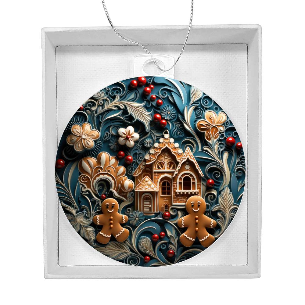 Gingerbread Wonderland: Festive Holiday Village Ornament