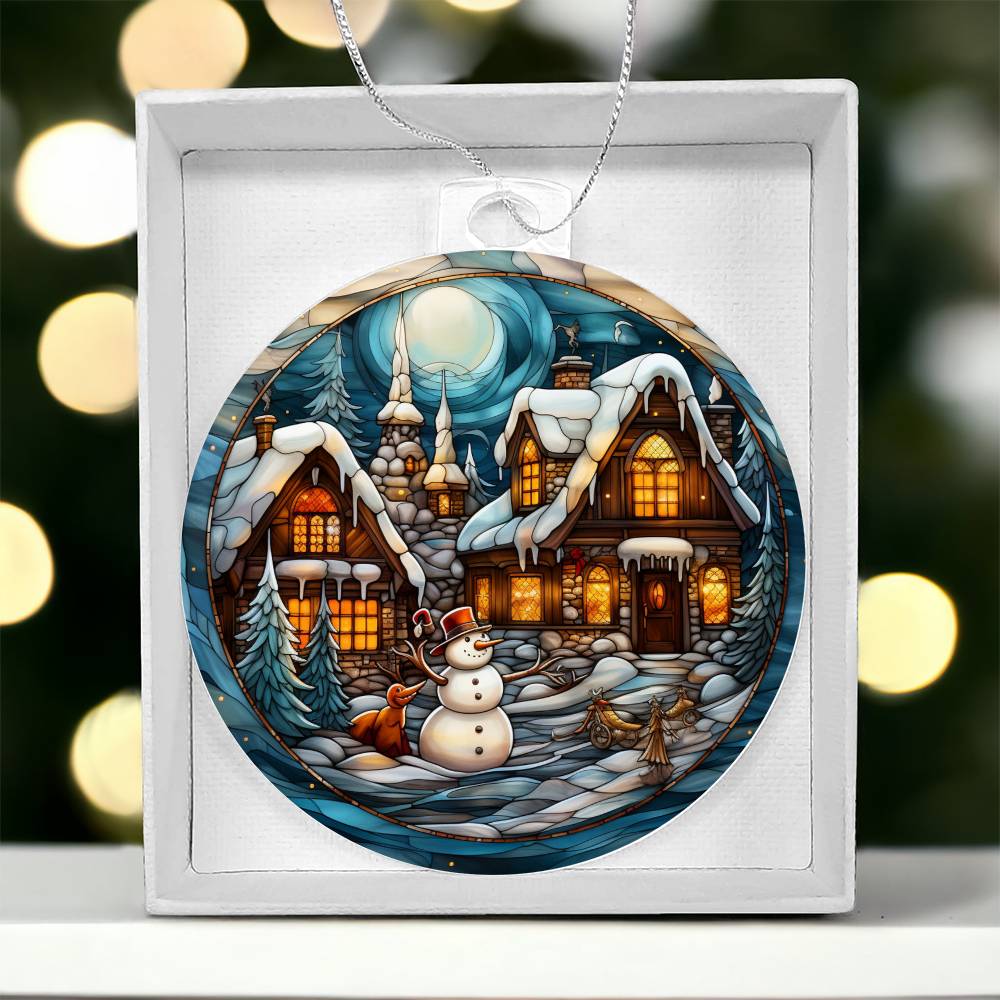 Winter Wonderland Glow: Enchanted Holiday Ornament