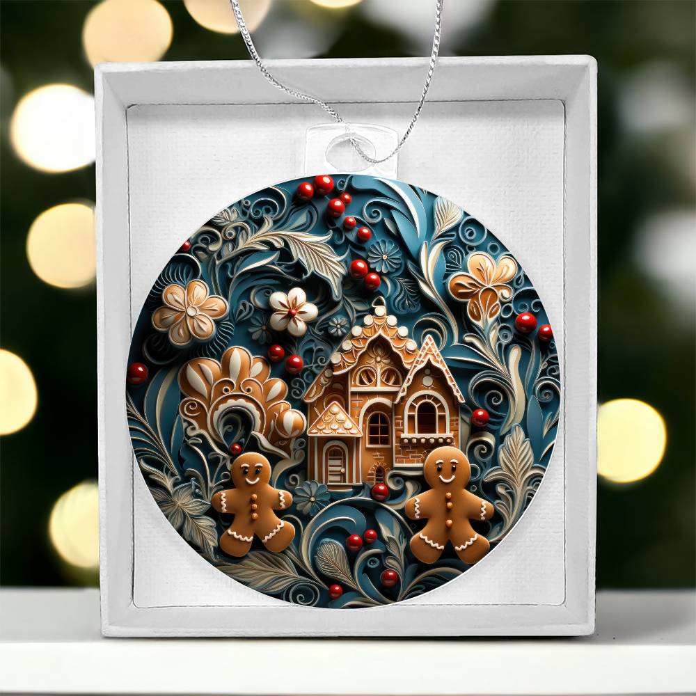 Gingerbread Wonderland: Festive Holiday Village Ornament