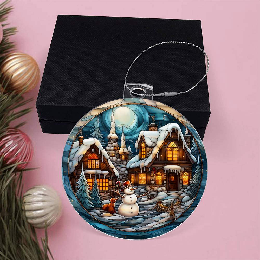 Winter Wonderland Glow: Enchanted Holiday Ornament