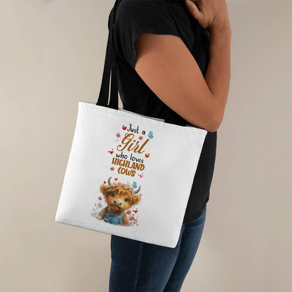 Just a Girl Who Loves Highland Cows Tote Bag