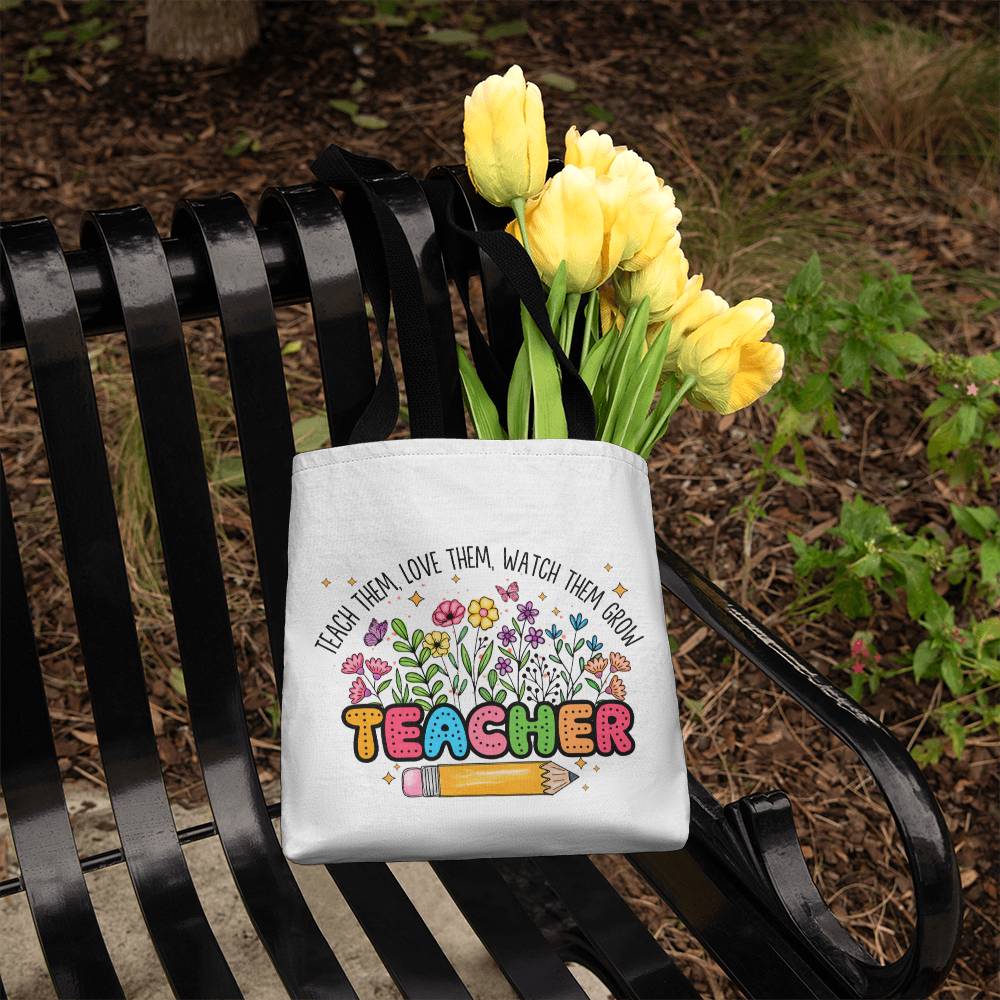 Teach Them, Love Them, Watch Them Grow Tote Bag