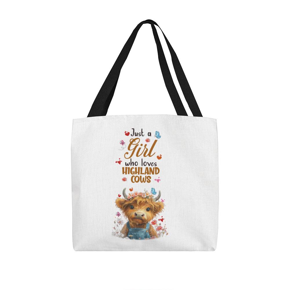 Just a Girl Who Loves Highland Cows Tote Bag