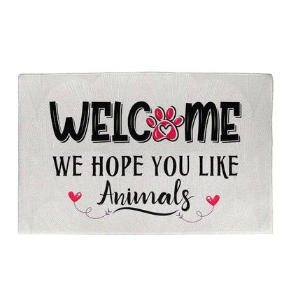 Welcome Mat - We Hope You Like Animals