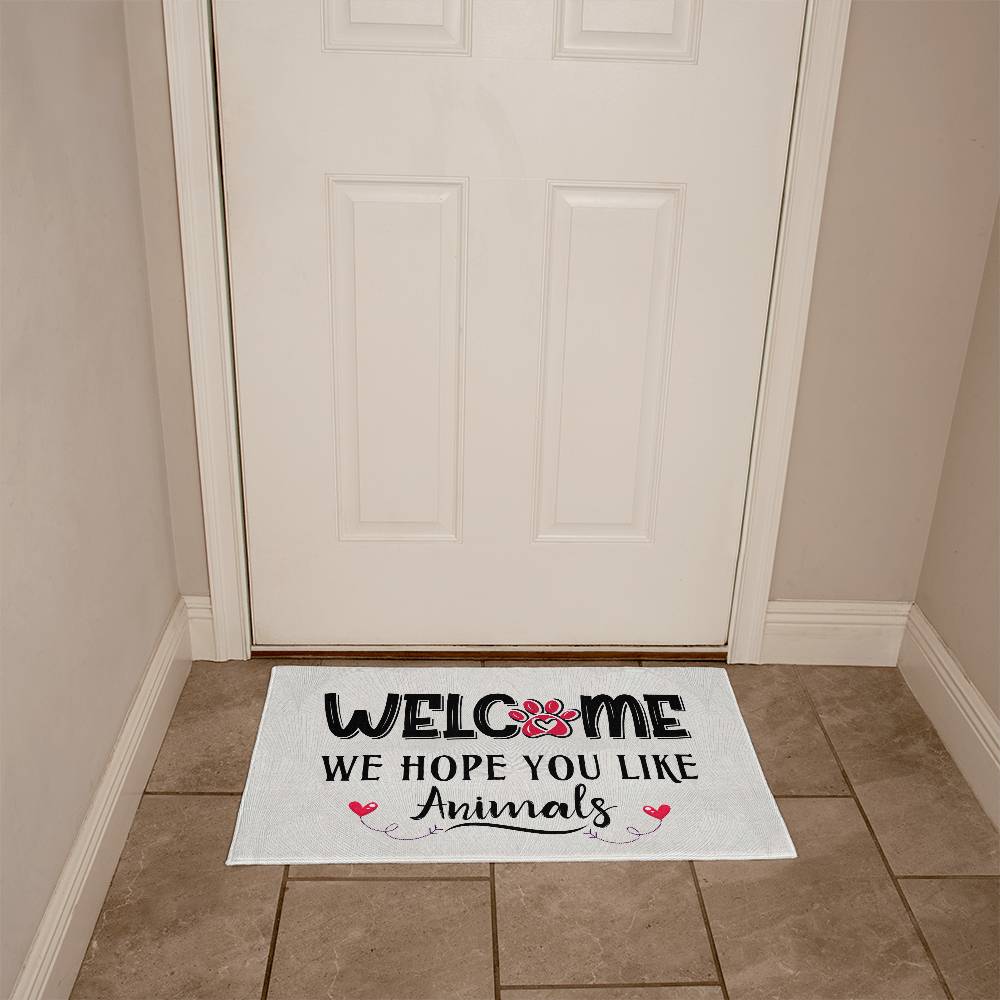 Welcome Mat - We Hope You Like Animals