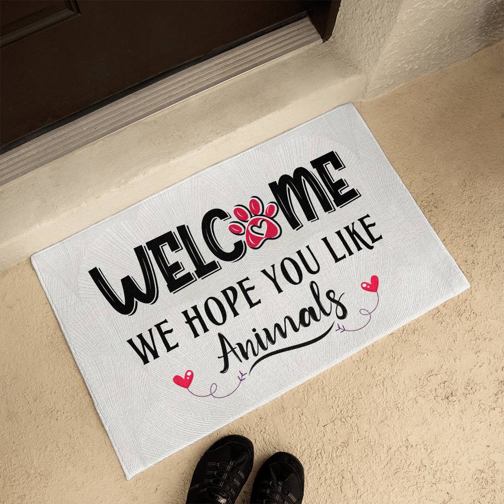 Welcome Mat - We Hope You Like Animals