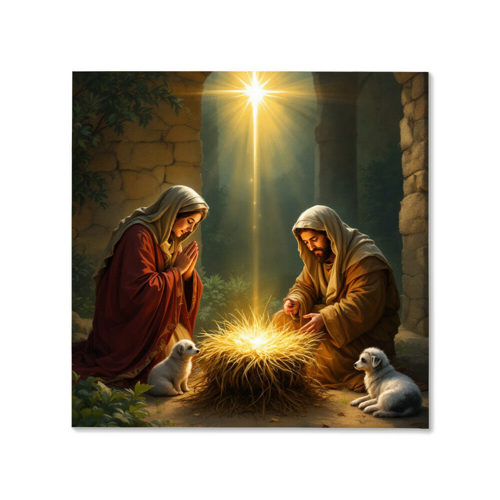 Nativity Scene Canvas - Illuminate Your Home with Holiday Peace