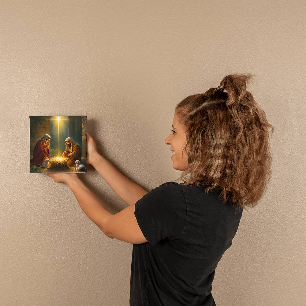 Nativity Scene Canvas - Illuminate Your Home with Holiday Peace