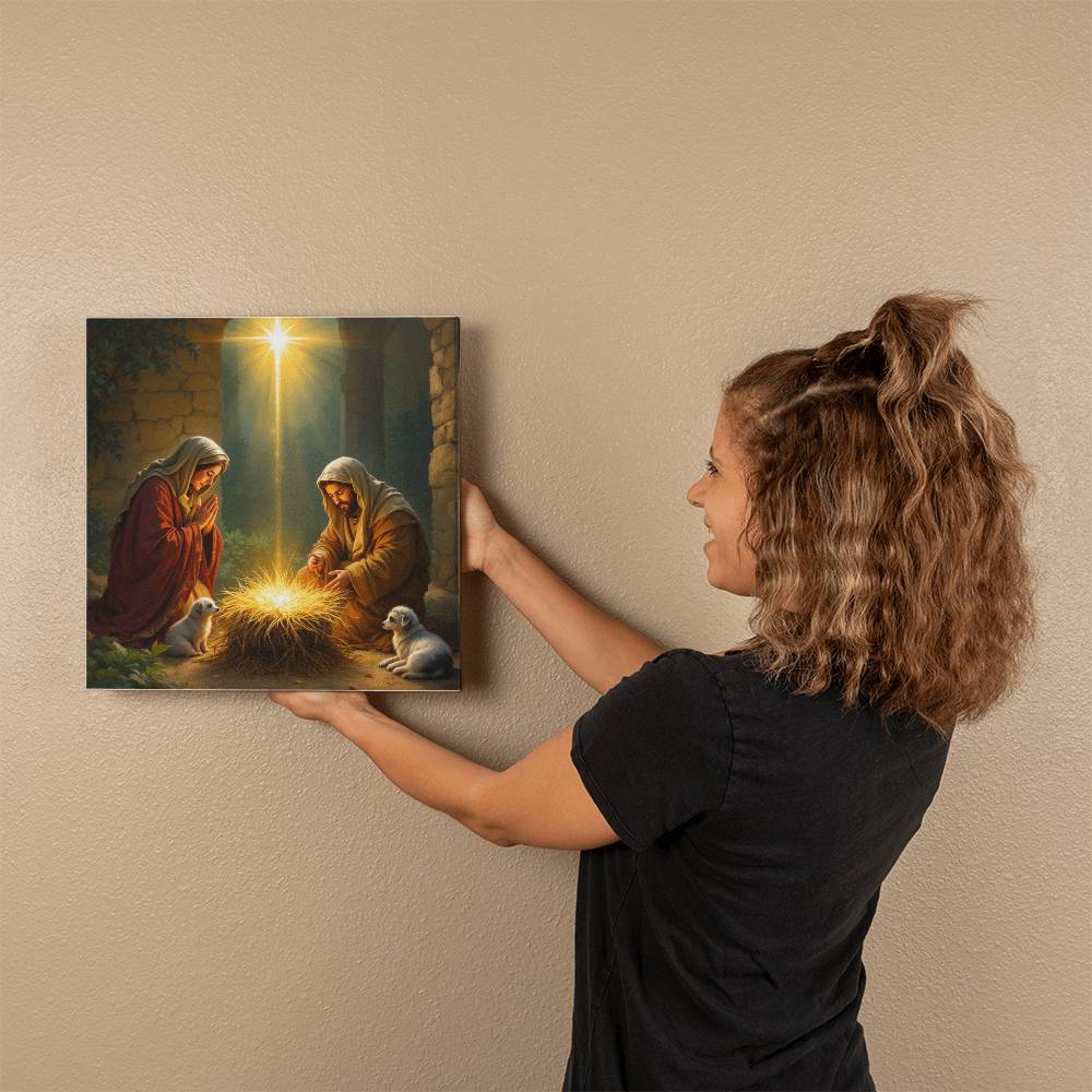 Nativity Scene Canvas - Illuminate Your Home with Holiday Peace