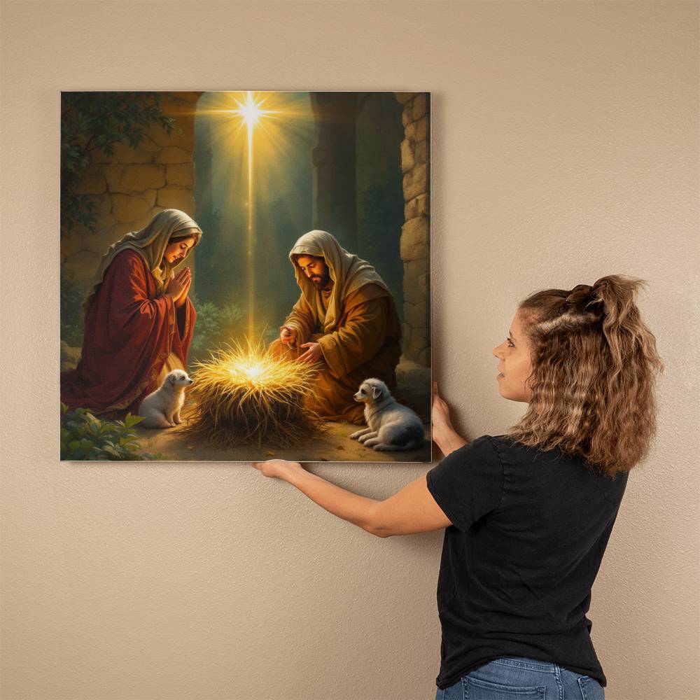 Nativity Scene Canvas - Illuminate Your Home with Holiday Peace