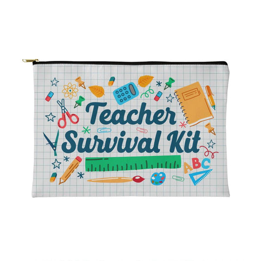 Teacher Survival Kit (Small) Zippered Pouch