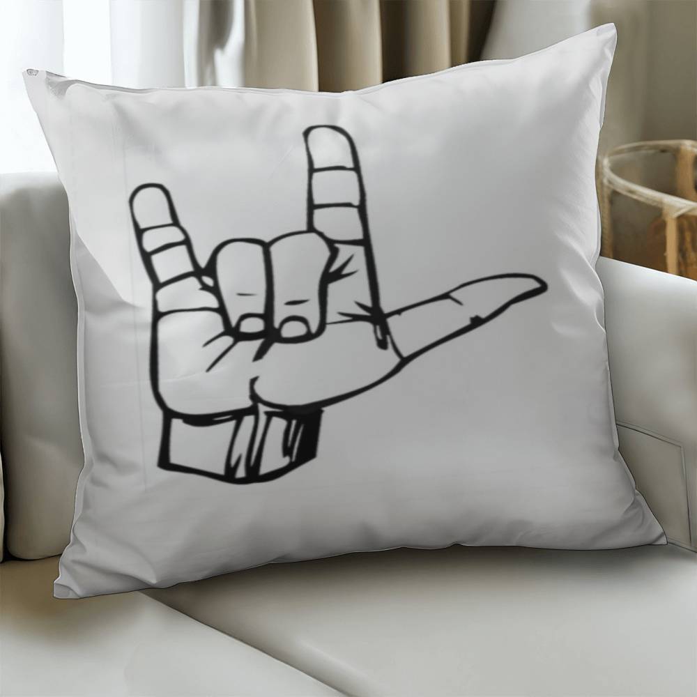 I Love You Pillow with Insert