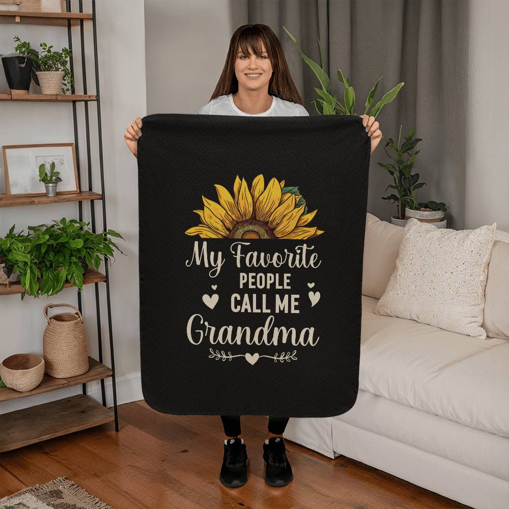 My Favorite People Call Me Grandma Blanket