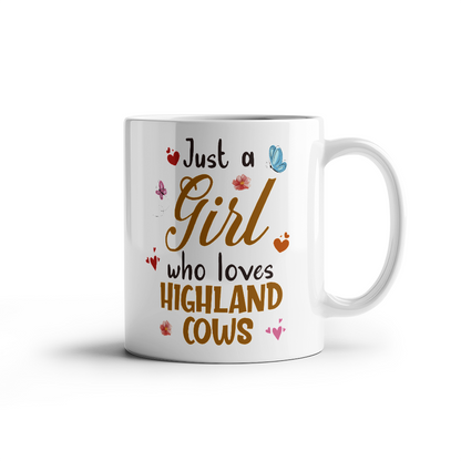 Just a Girl who Loves Highland Cows Mug