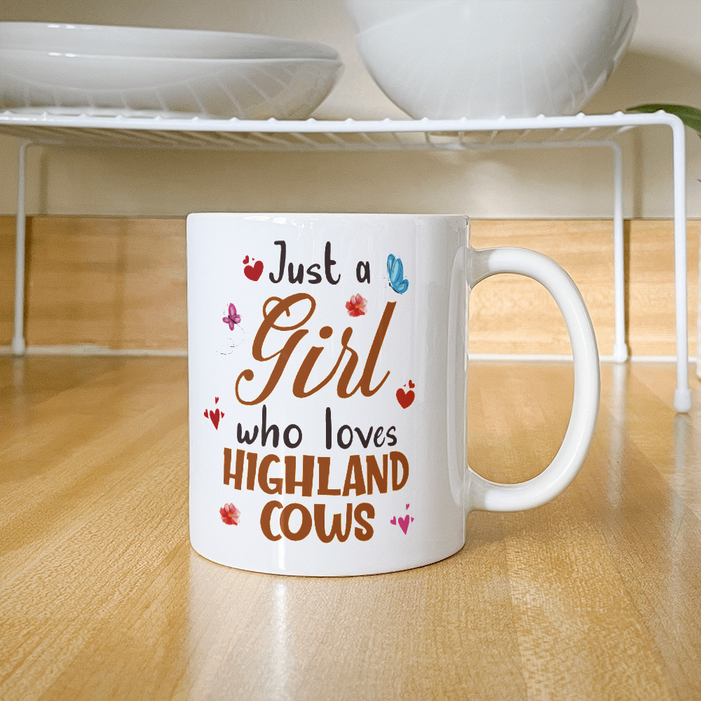 Just a Girl who Loves Highland Cows Mug