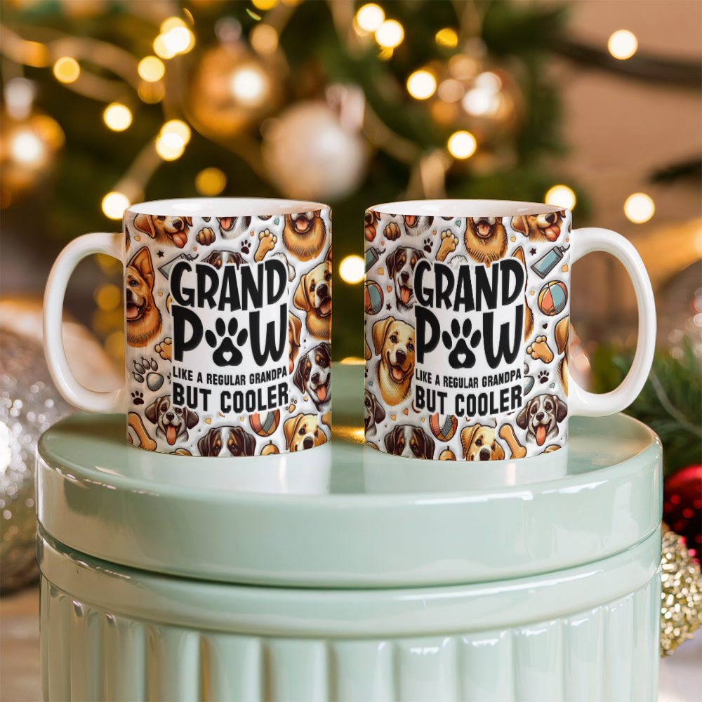 GrandPaw Like a Regular Grandpa But Cooler Mug