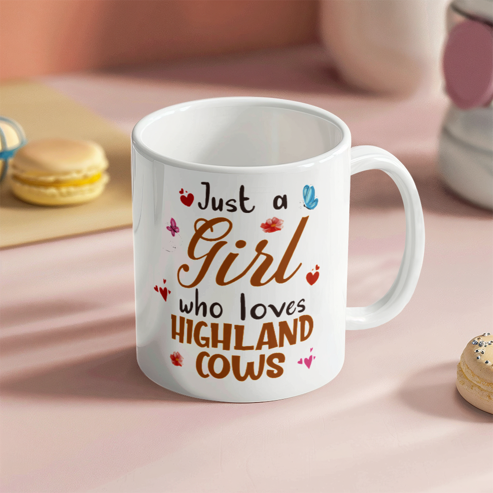 Just a Girl who Loves Highland Cows Mug