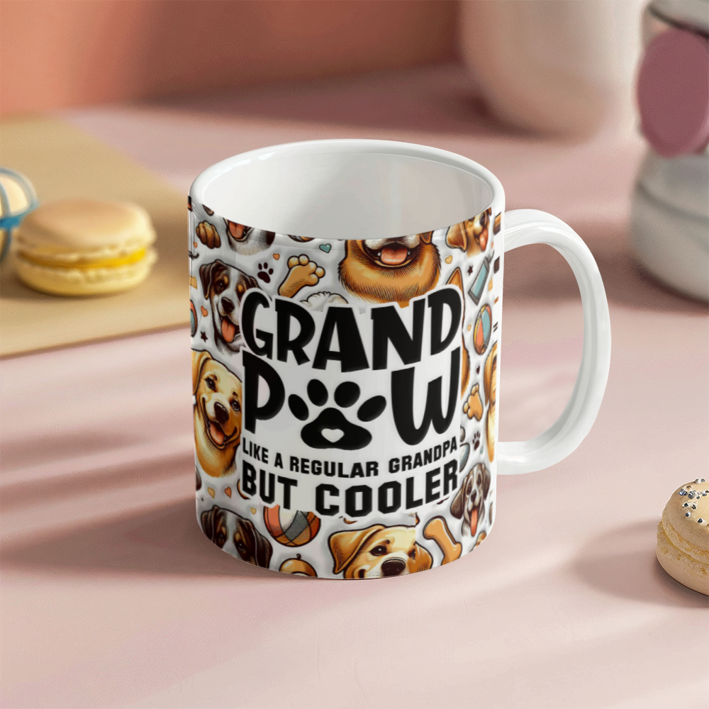 GrandPaw Like a Regular Grandpa But Cooler Mug