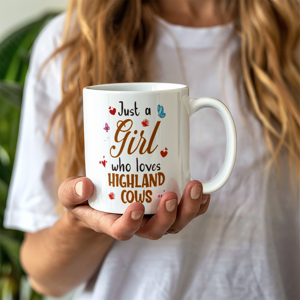 Just a Girl who Loves Highland Cows Mug