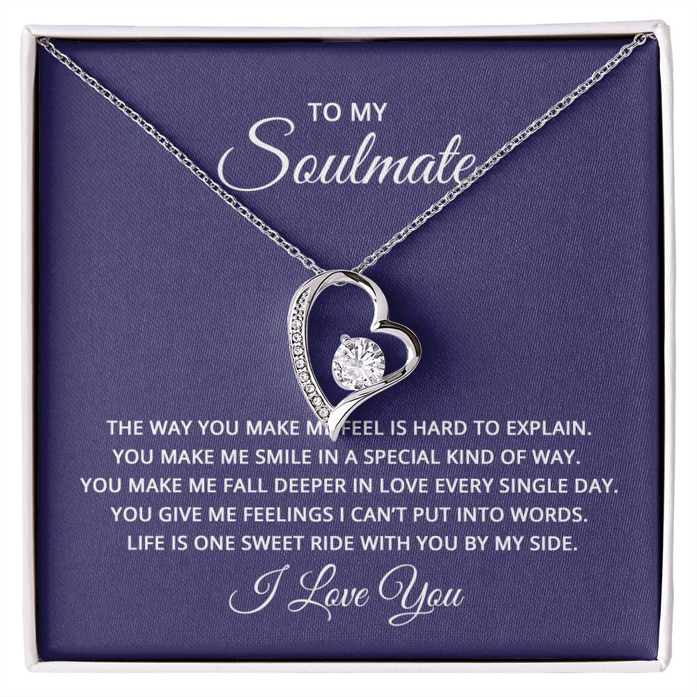 To My Soulmate Forever Love Necklace