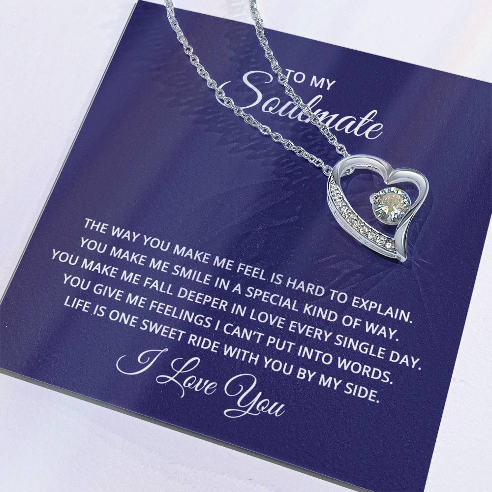 To My Soulmate Forever Love Necklace