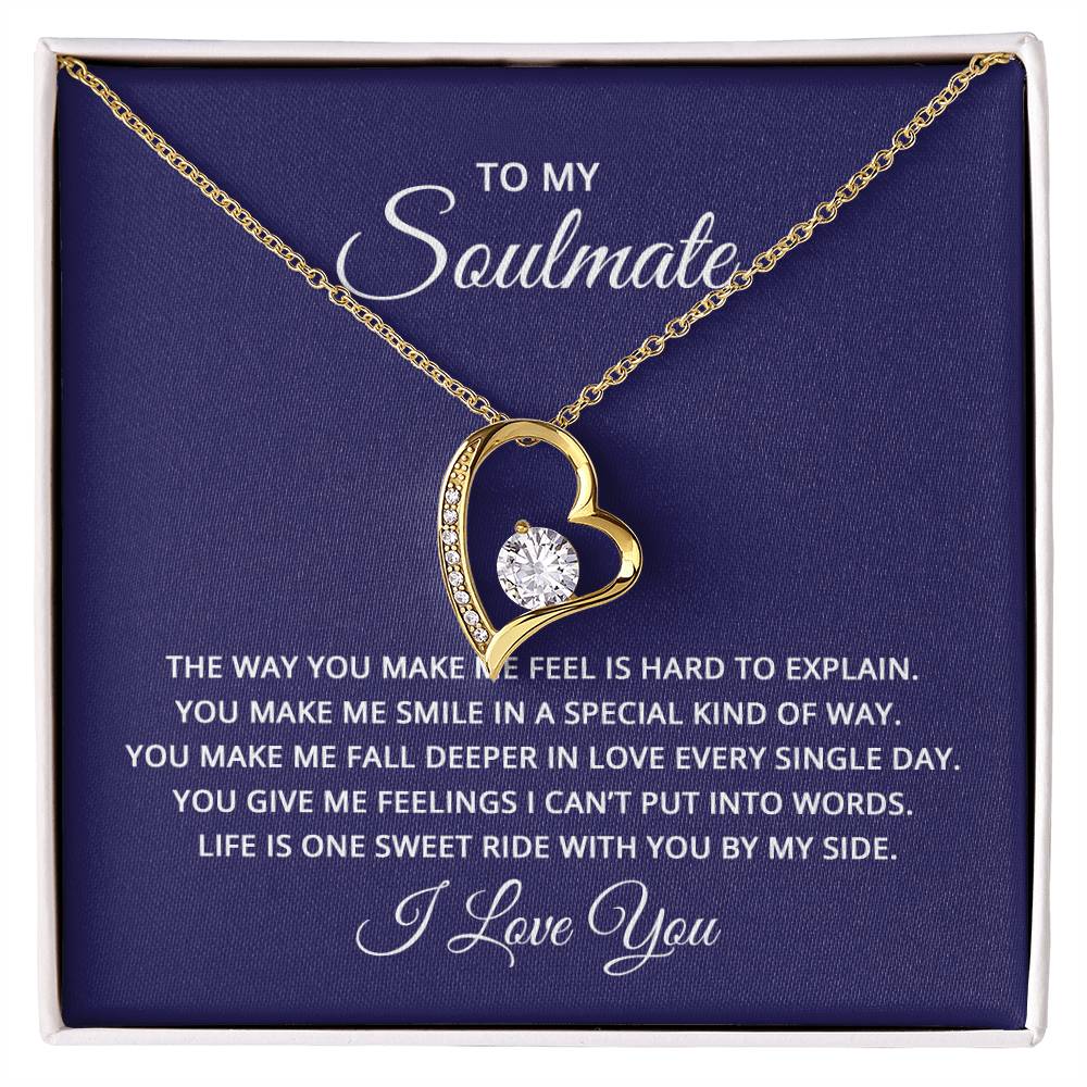 To My Soulmate Forever Love Necklace