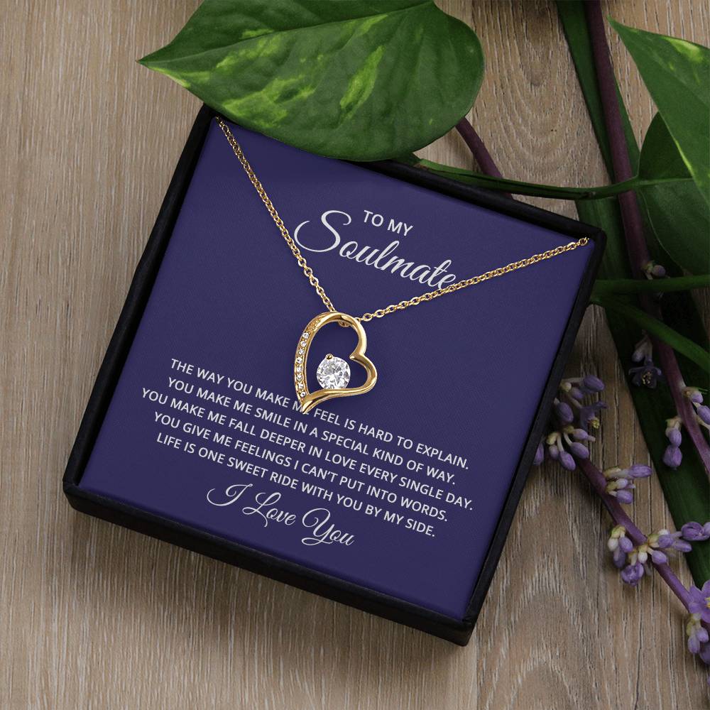 To My Soulmate Forever Love Necklace