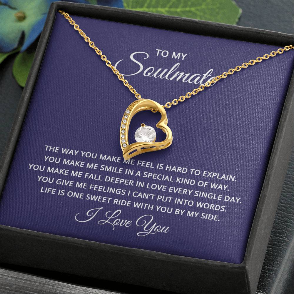 To My Soulmate Forever Love Necklace