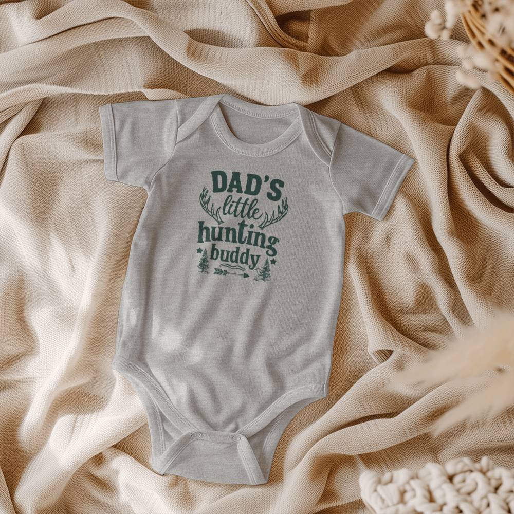 Dad's Little Hunting Buddy Baby Onesie