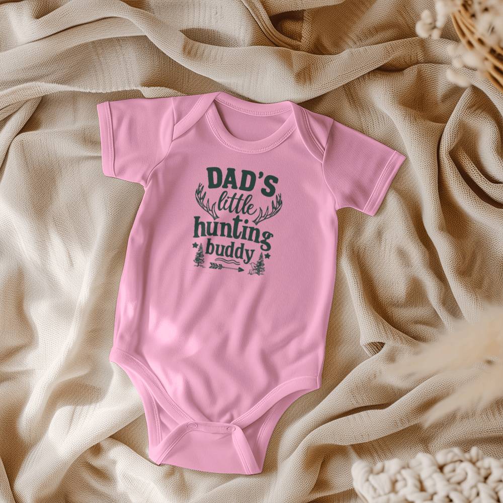 Dad's Little Hunting Buddy Baby Onesie