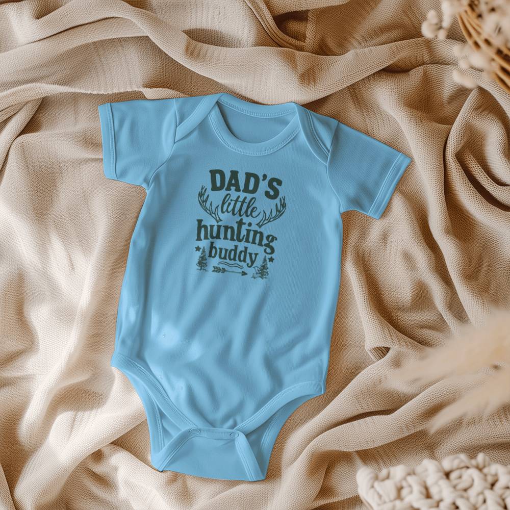 Dad's Little Hunting Buddy Baby Onesie