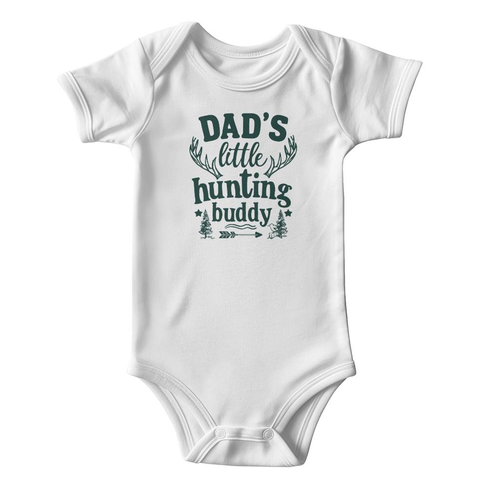 Dad's Little Hunting Buddy Baby Onesie