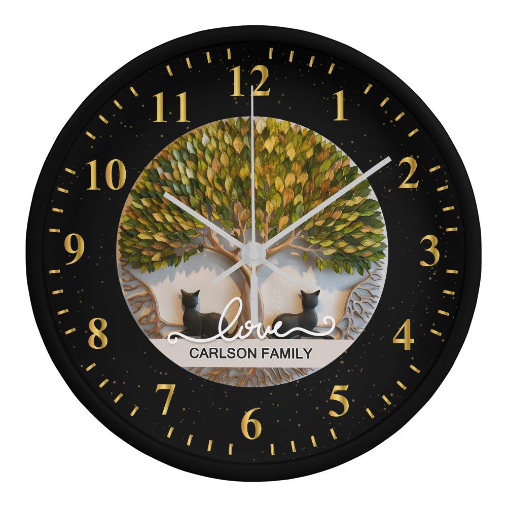 Family Love Clock: A Timeless Tree of Life Design for Your Home ❤️🌳🕰️