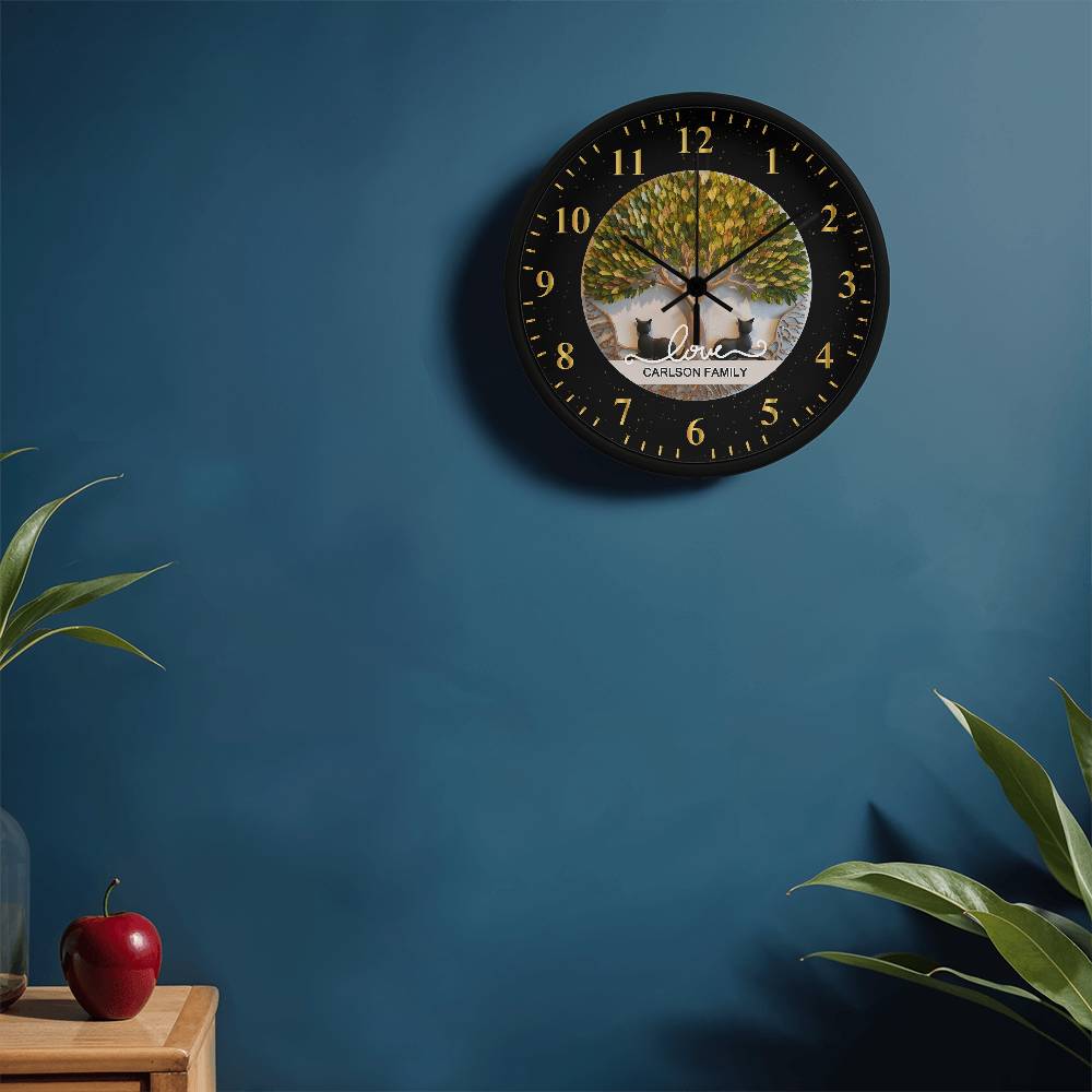 Family Love Clock: A Timeless Tree of Life Design for Your Home ❤️🌳🕰️