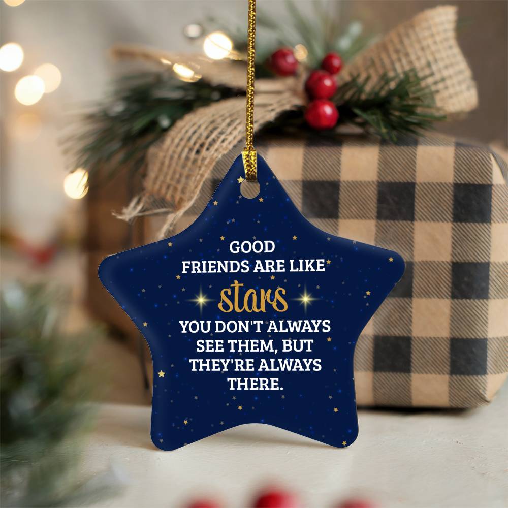 Good Friends are like Stars Ornament