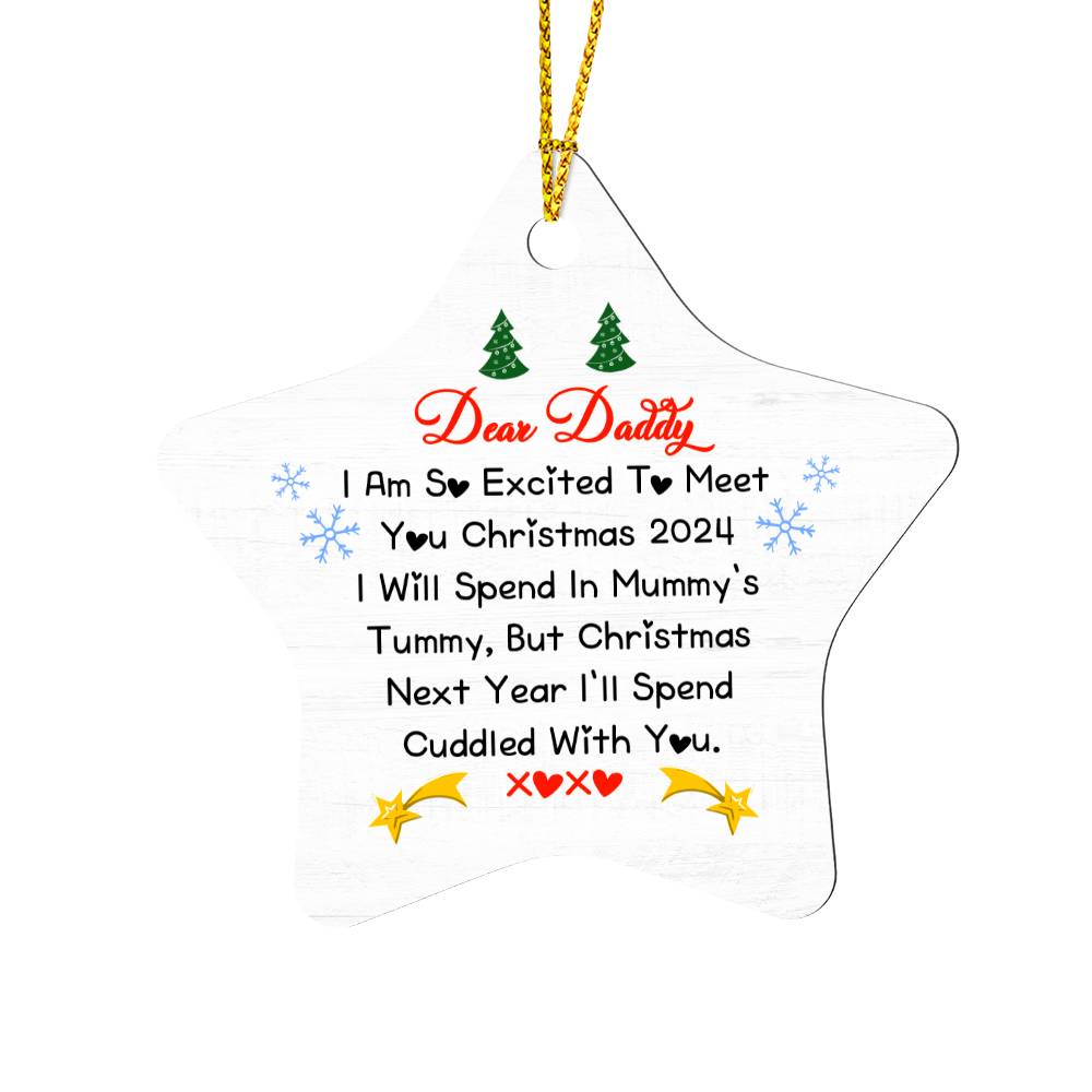 Future Daddy/Mommy Star Ornament