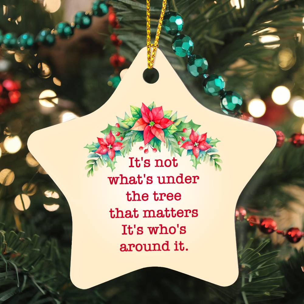 It's Who's Around the Tree Star Ornament