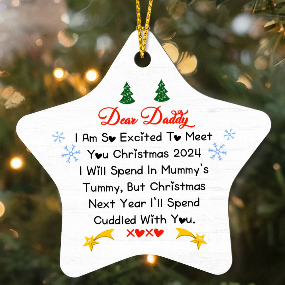 Future Daddy/Mommy Star Ornament